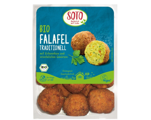 Falafeļi tradicionālie, ar turku zirņiem, koriandru un pētersīļiem BIO 200g