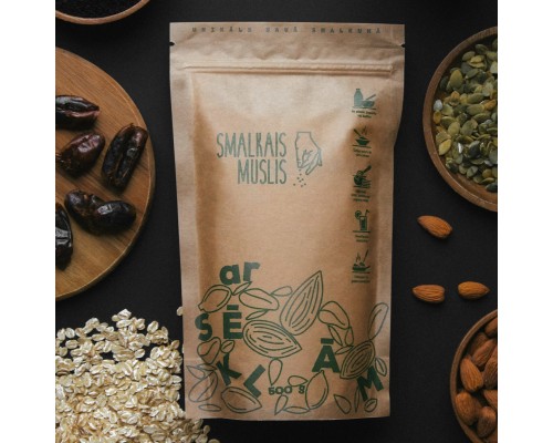 Smalkais muslis ar sēklām 500g