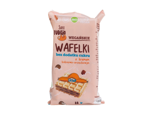 Vafeles ar kakao-riekstu krēmu, bez cukura ar eritritolu BIO 120g