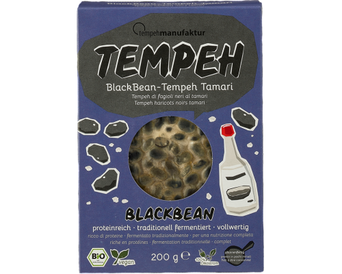 Melno pupiņu tempe BIO 200g