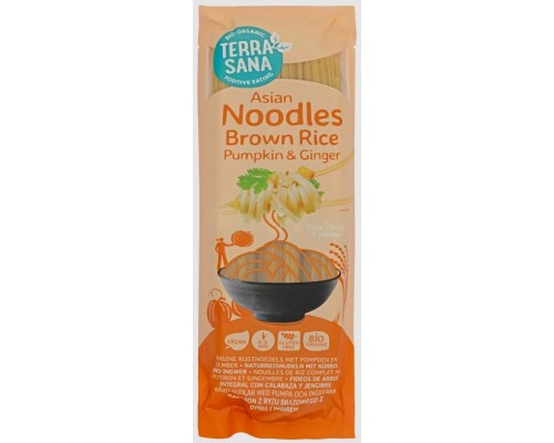 Brūno rīsu nūdeles ar ķirbi un ingveru BIO 250g