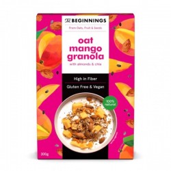 Auzu mango granola ar mandelēm un čia sēklām 200g