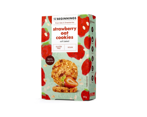 Zemeņu auzu cepumi 80g