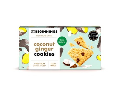 Kokosriekstu ingvera cepumi 80g