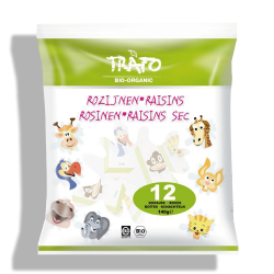 Rozīnes bērniem, iepakotas 12 kastītēs BIO 140g