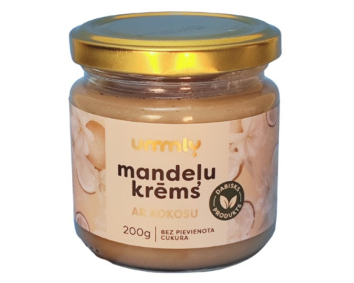 Mandeļu krēms ar kokosriekstiem 200g