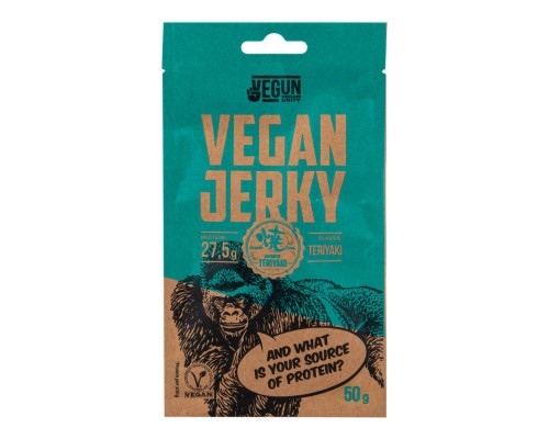 Vegan Jerky teriyaki žāvēts sojas izstrādājums 50g