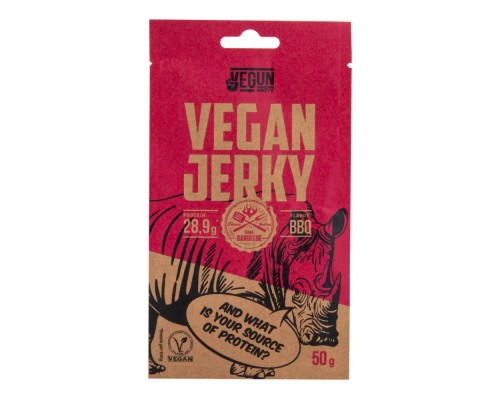 Vegan Jerky BBQ žāvēts sojas izstrādājums 50g