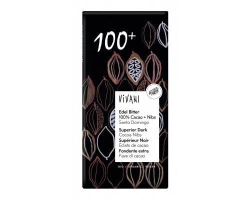 Tumšā šokolāde 100% BIO 80g