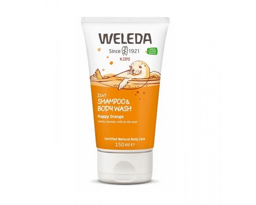Šampūns un dušas želeja (2in1) bērniem Fruity-Orange BIO 150ml