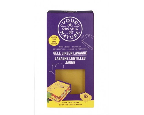 Dzelteno lēcu lazanja BIO 250g