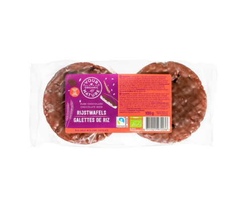Rīsu galetes ar tumšo šokolādi 50% BIO 100g