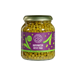 Zaļie zirnīši, konservēti, stikls BIO, YOUR ORGANIC NATURE 350 g