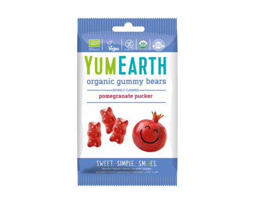 Gumijas lācīši ar granātābolu garšu BIO YUMEARTH 50g