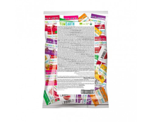 Konfektes uz kociņa, 8 dažādas garšas BIO YUMEARTH 620g (100x6.2g)