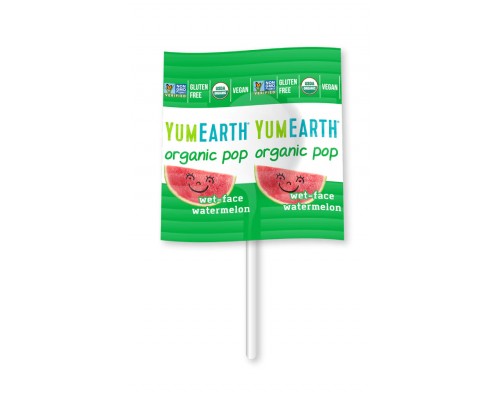 Konfekte uz kociņa ar arbūzu garšu BIO YUMEARTH 6.2g