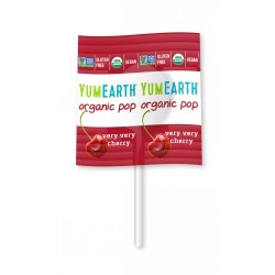Konfekte uz kociņa ar ķiršu garšu BIO YUMEARTH 6.2g