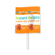 Konfekte uz kociņa ar persiku garšu BIO YUMEARTH 6.2g