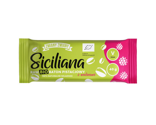 Pistāciju batoniņš ar avenēm BIO 40 g