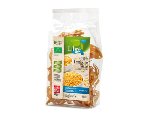 Dzelteno lēcu tagliatelle BIO 250g