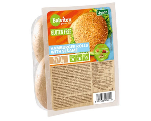 Hamburgeru maizītes ar sezama sēklām, bezglutēna 140g