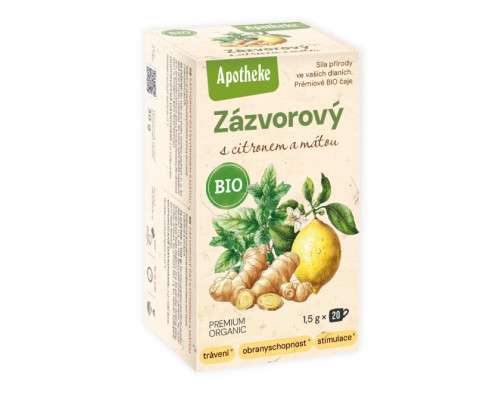 Ingvera tēja ar citronu un piparmētru BIO 20x1,5g