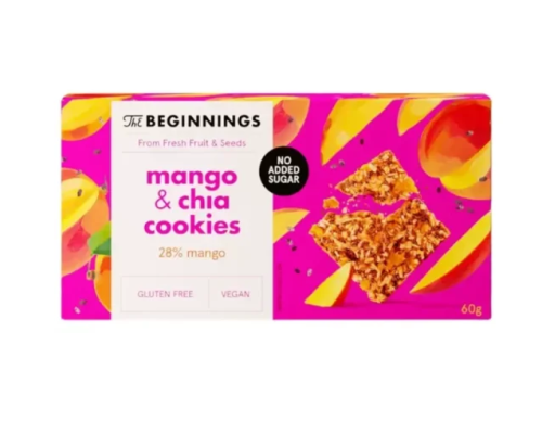 Mango & Chia cepumi 60g