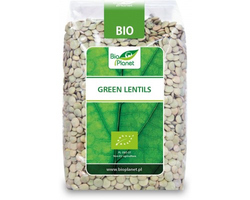 Lēcas, zaļās, gaišās BIO 500g